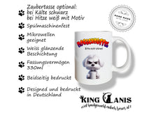 Lade das Bild in den Galerie-Viewer, Tasse mit Malteser für wahre Morgenmuffel mit dem Spruch "MORGENMUFFEL, bitte nicht stören!"