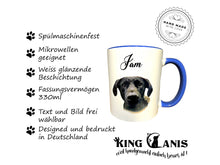 Lade das Bild in den Galerie-Viewer, Tasse mit eigenem Hundefoto personalisierbar - Das perfekte Geschenk für Tierliebhaber, Muttertagsgeschenk, Vatertagsgeschenk